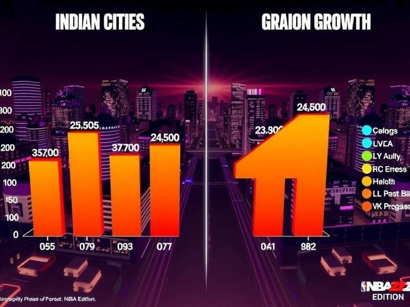 NBA 2K25 Elite Edition download statistics showing growth across Indian cities