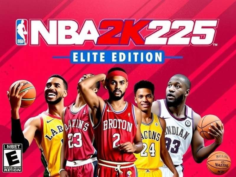 NBA 2K25 Elite Edition Cover featuring Indian basketball stars alongside NBA legends